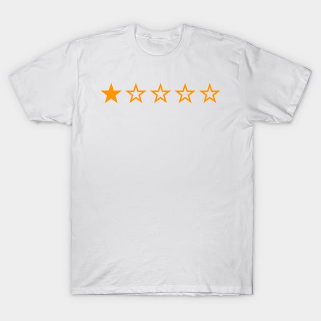 One Star Reviewed on the Internet T-Shirt by topower